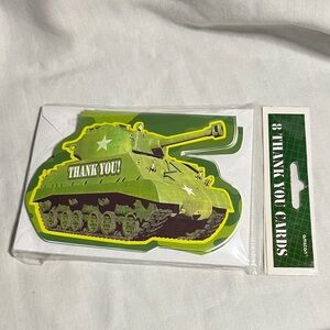 Green Tank Thank You Cards